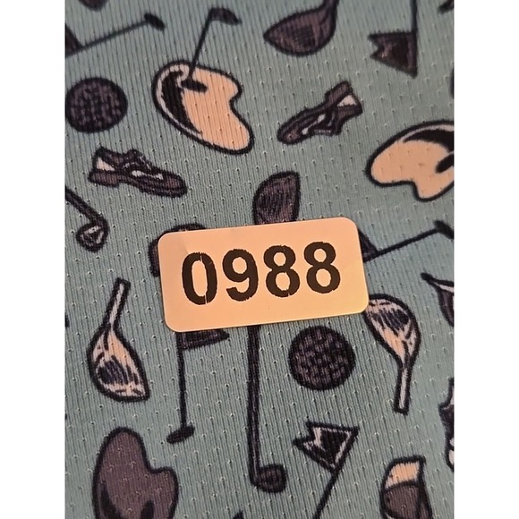 Callaway Mens Large Blue AOP Golf Polo Shirt Opti-Dri Stretch Performance - Picture 12 of 12